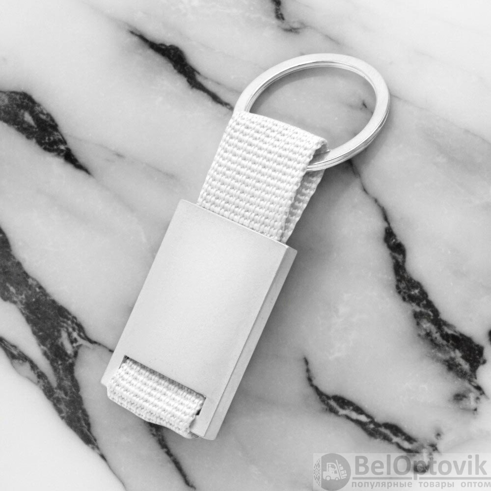 Брелок текстильный с алюминиеовй вставкой Typpo