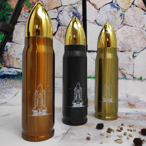 Термос в форме пули No Name Bullet Vacuum Flask, 500 мл