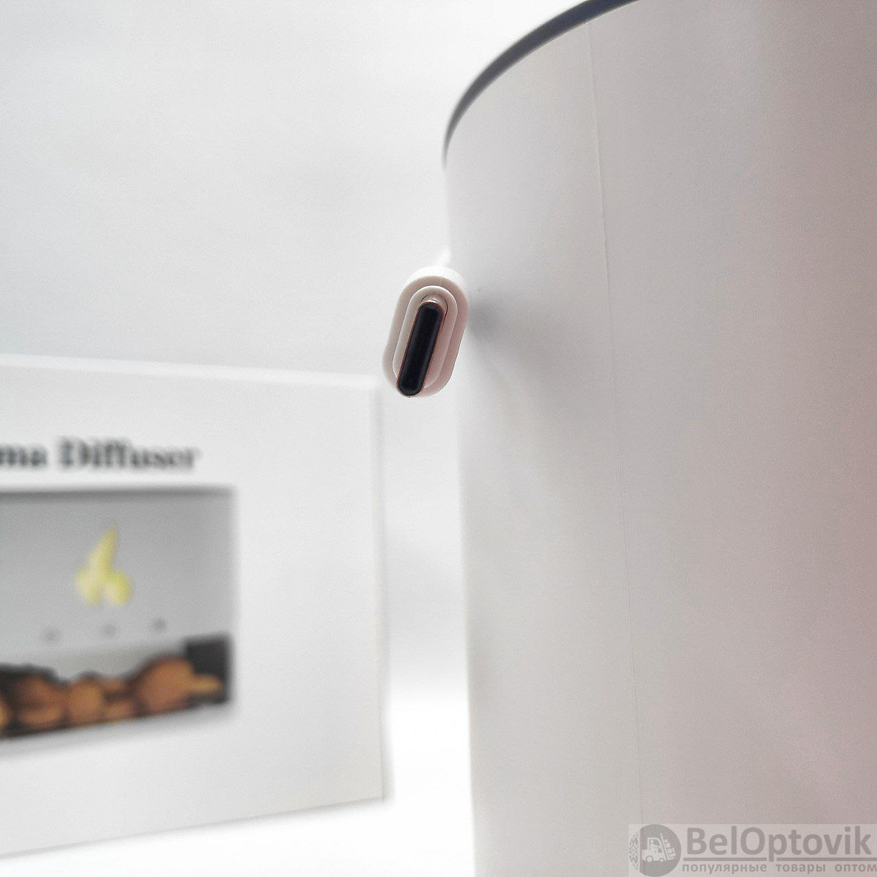 Аромадиффузор - ночник с эффектом камина Aroma Diffuser Touch Panel Version (4 вида подсветки, камни из гималайской соли, таймер)
