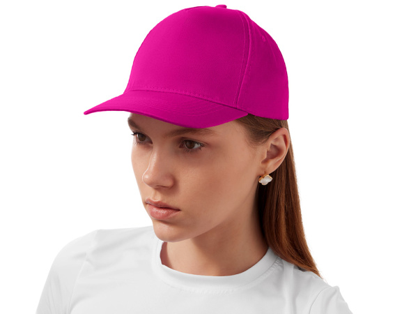 Бейсболка «Poly», Размер 56, Цвет фуксия