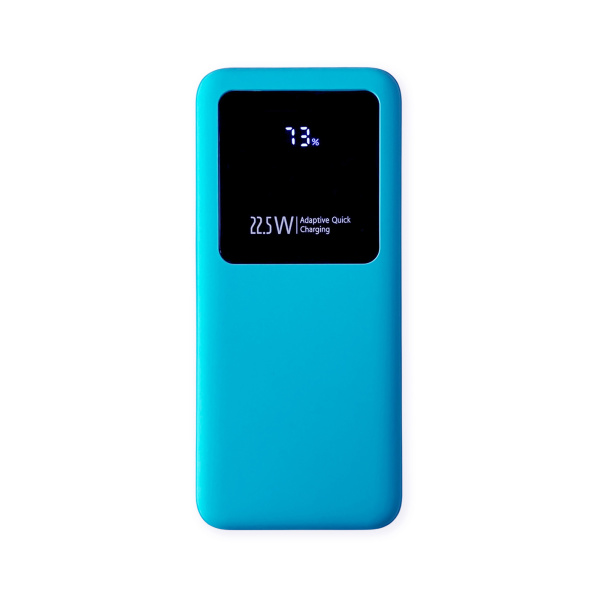Внешний аккумулятор «Kris Soft Touch», 10 000 мАч, Цвет голубой