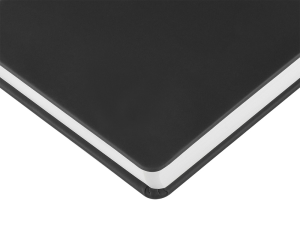 Ежедневник с каменной бумагой недатированный А5 «Carrara», Цвет черный