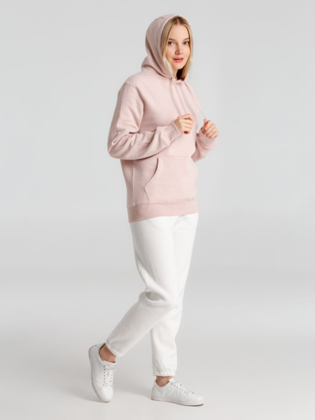 Толстовка с капюшоном унисекс King, розовая, XS–3XL