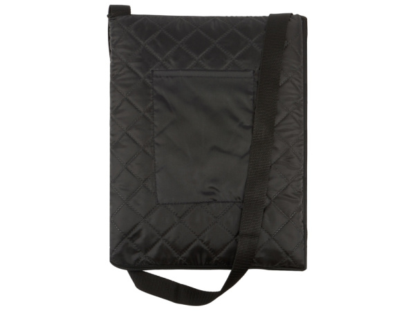 Плед для пикника «Ridge» 115 х 140 см, Цвет черный