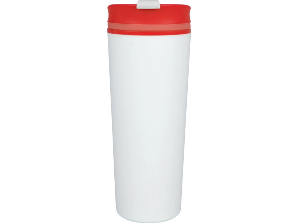 Термокружка «Brite», Цвет белый/красный
