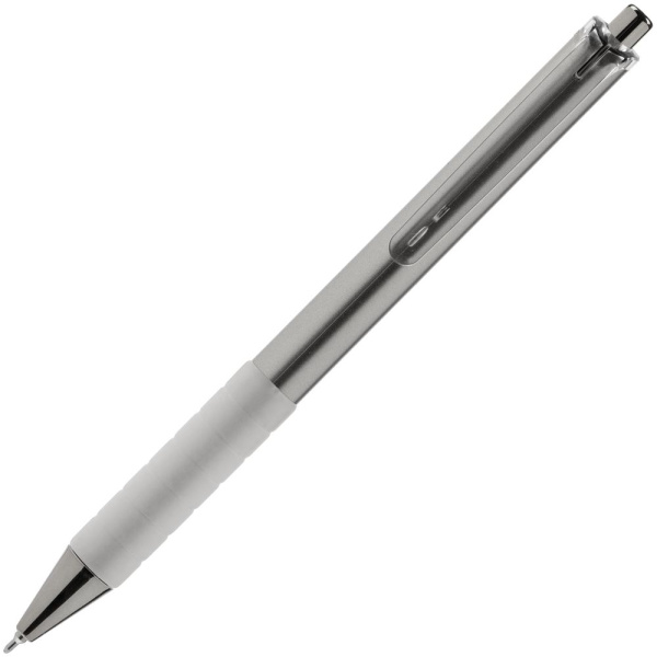 Ручка шариковая Easy Grip, серебристая, 14,2х1,4 см