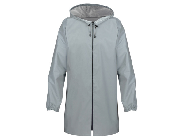 Дождевик светоотражающий «Sunny reflector» с чехлом, Размер XS-S, Цвет серый светоотражающий