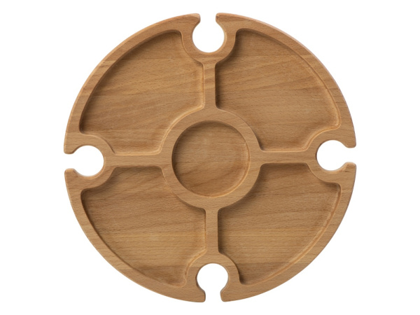 Деревянный столик на складных ножках «Outside party», Цвет коричневый