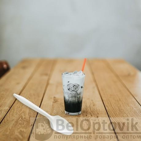 Чайная ложка из кукурузного крахмала, 6 дюймов (15 см), белая