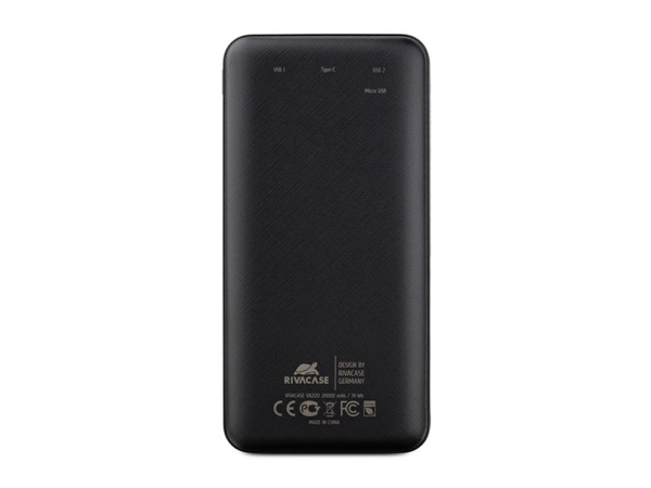 Внешний аккумулятор VA2120, 20000 mAh, Цвет черный