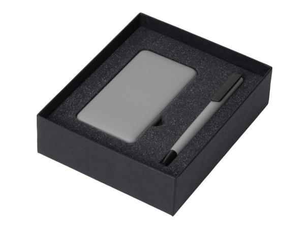 Подарочный набор «COLOR IT» c ручкой и повербанком, Размер 5000 mAh, Цвет серый