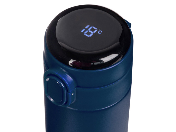 Вакуумная термокружка с индикатором и медной изоляцией «Bravo», тубус, 400 мл, Цвет темно-синий