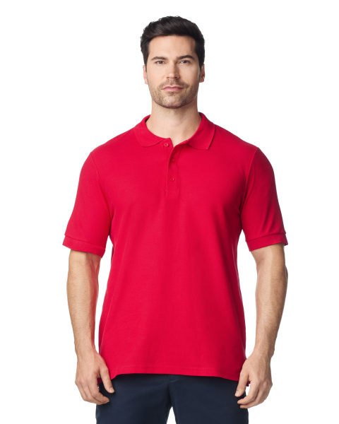 Футболка поло PREMIUM COTTON ADULT DOUBLE PIQUE, КРАСНЫЙ S