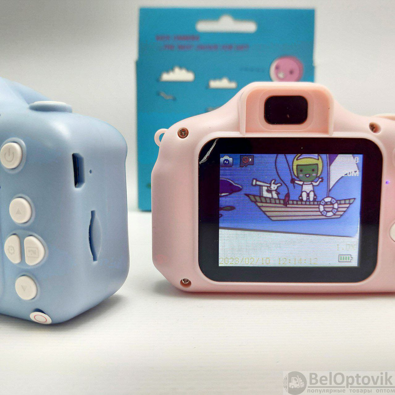 Детский цифровой мини фотоаппарат Summer Vacation (фото, видео, 5 встроенных игр)