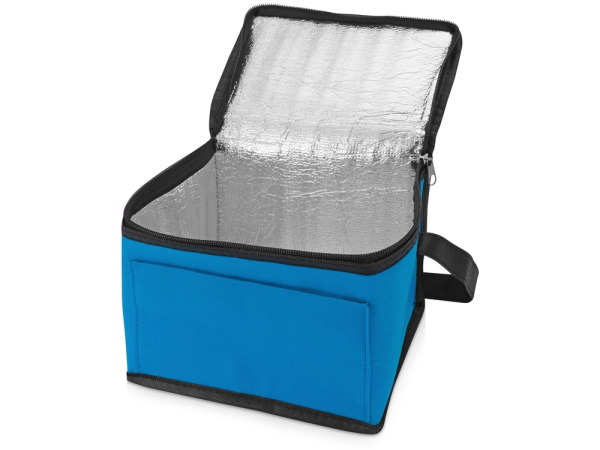 Сумка-холодильник «Альбертина», Цвет голубой/черный