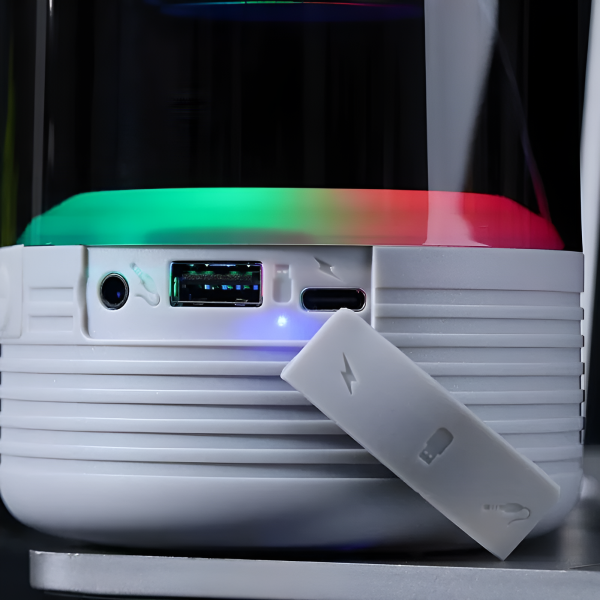 Портативная Bluetooth-колонка TG-369, FM-радио, microUSB, RGB-подсветка, цвет в ассортименте / Компактный звук с яркими эффектами
