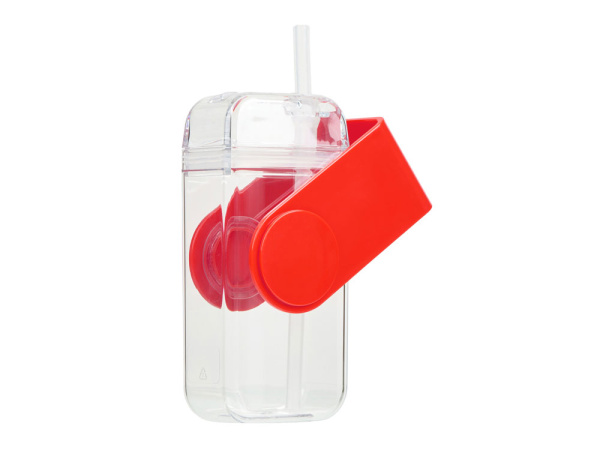 Бутылка для воды «JUICY DRINK BOX», 290 мл, Цвет прозрачный, красный