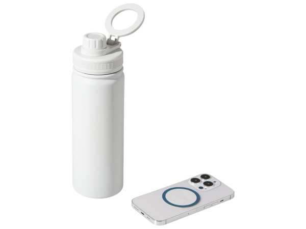 Вакуумная термобутылка с MagSafe-держателем «Insider», 600 мл, Цвет белый