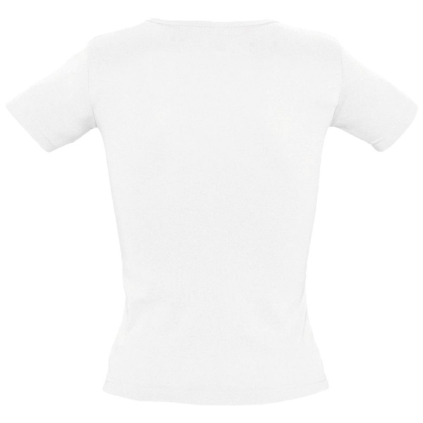 Футболка женская Lady 220 с V-образным вырезом, белая, S–XXL