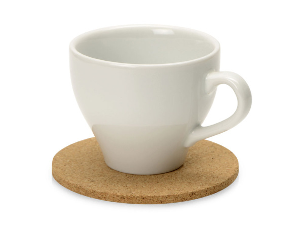 Набор костеров из пробки в хлопковом мешке «Bali», Цвет натуральный