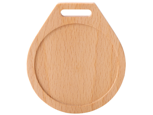 Медаль из бука «Round», Цвет натуральный