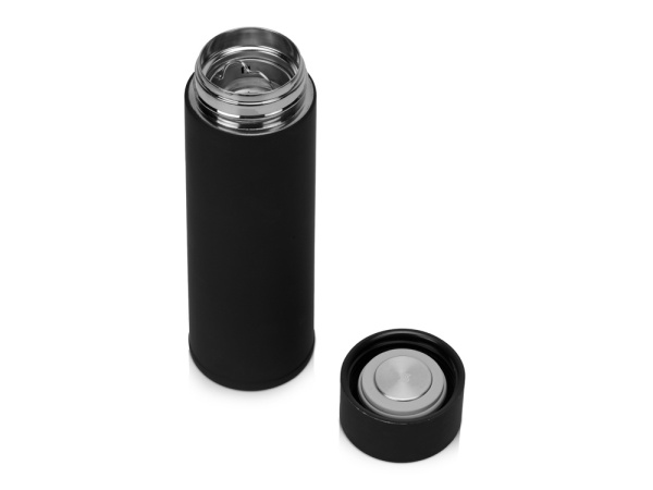 Вакуумный термос «Module» с индикатором температуры, тубус, 360 мл, Цвет черный