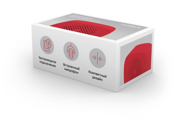 Портативная колонка «MySound Melody», Цвет красный