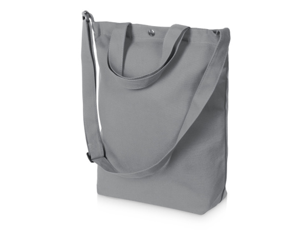 Сумка «Helfer» на кнопке с регулирующейся лямкой, Цвет серый