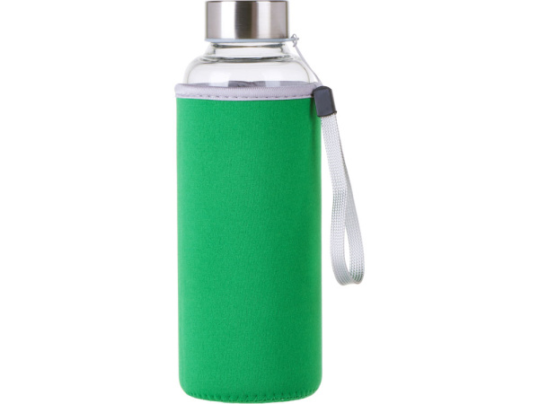 Бутылка для воды «Pure» c чехлом, Цвет прозрачный, зеленый