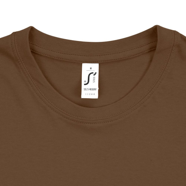 Футболка унисекс Regent 150, коричневая, XS–XXL