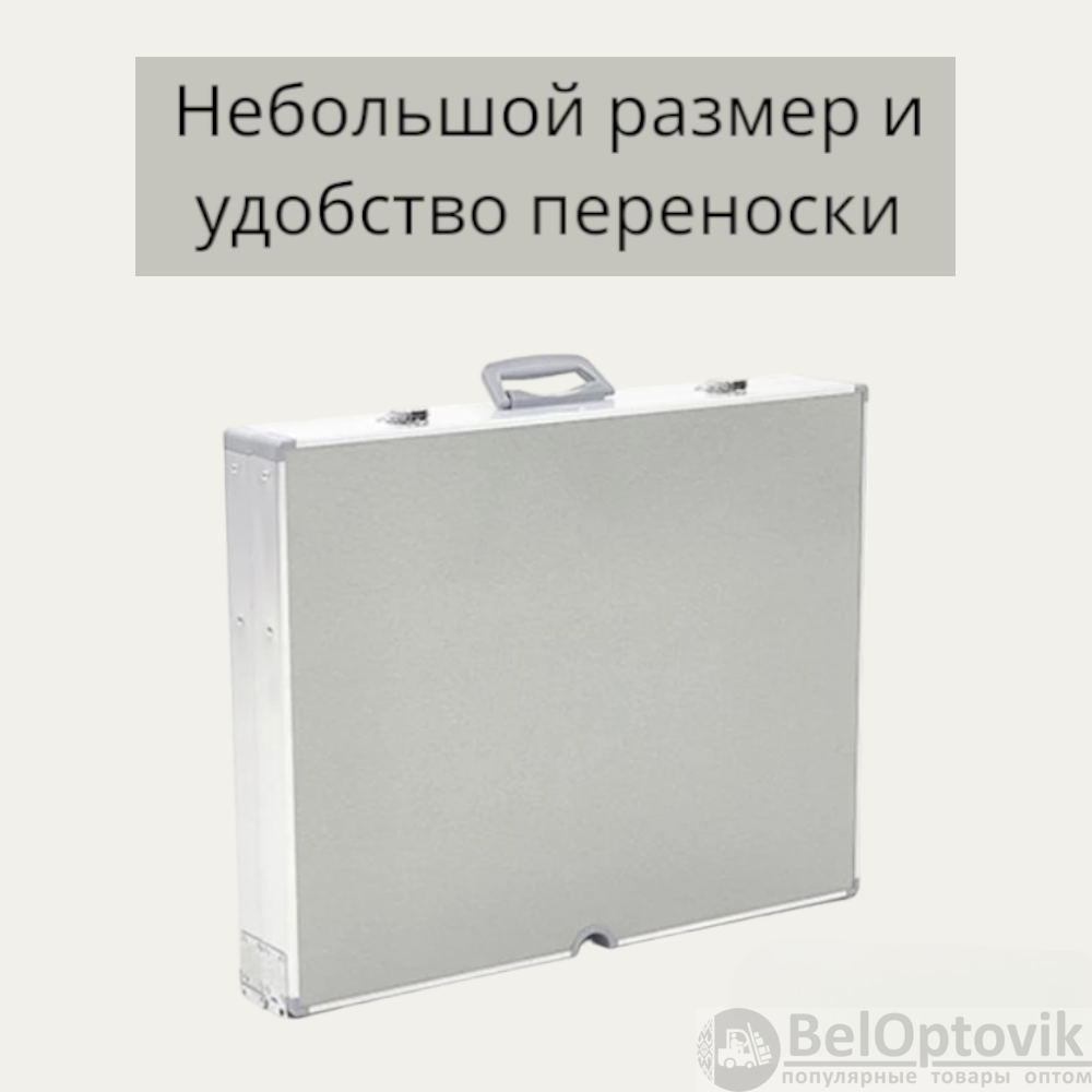 Складной усиленный стол с четырьмя табуретками 108*70 см / Компактный комплект для активного отдыха и пикника
