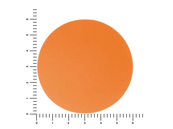 Патч «Круг», soft-touch, Цвет оранжевый