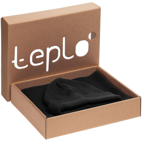 Коробка Teplo, малая, крафт, 29,6х25х6,5 см