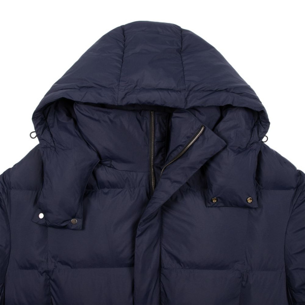 Пуховик унисекс Kapsula, темно-синий, XS–XXL