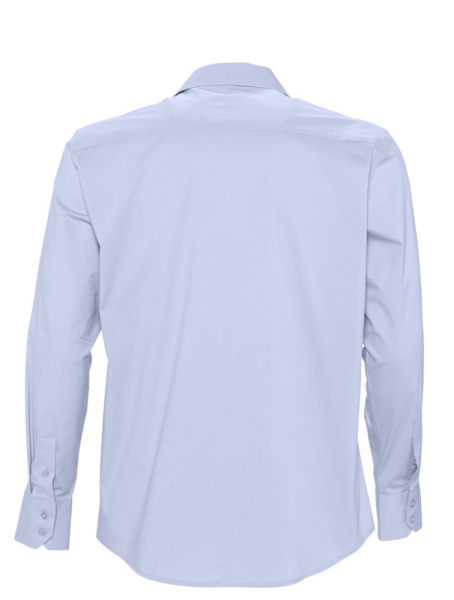 Рубашка мужская с длинным рукавом Brighton, голубая, S–4XL