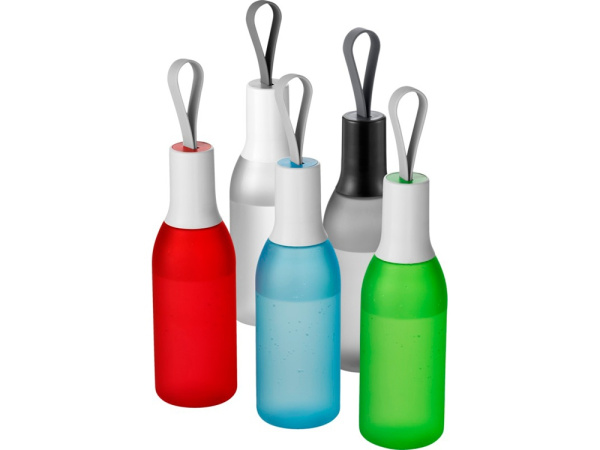 Бутылка «Flow», Цвет черный прозрачный/черный