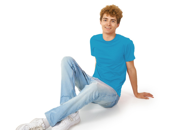 Футболка «Heavy Super Club» мужская, Размер M_v2, Цвет голубой