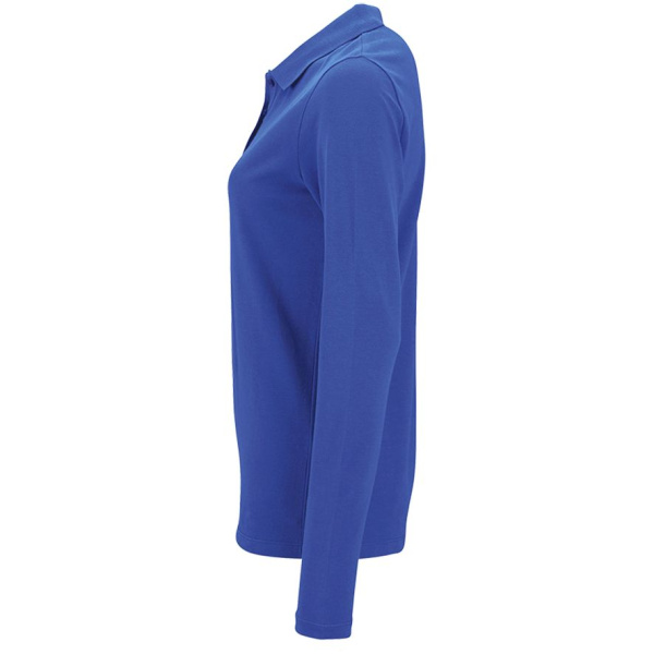 Рубашка поло женская с длинным рукавом Perfect LSL Women, ярко-синяя, S–XXL