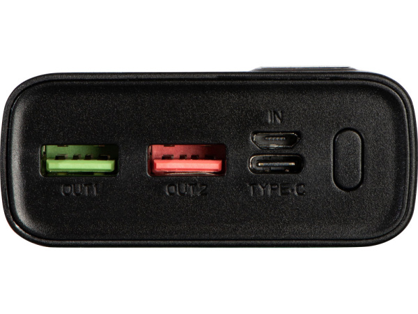 Портативный внешний аккумулятор «FAST», 20000 mAh, Цвет черный