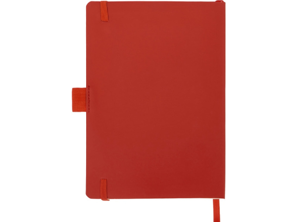 Блокнот А5 в гибкой обложке «Vision 2.0» soft-touch, Размер А5, Цвет красный