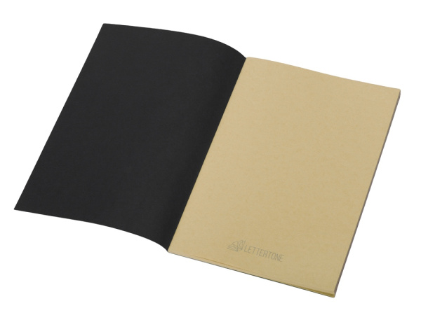 Блокнот A5 «Monet» из моющегося крафта, Цвет черный