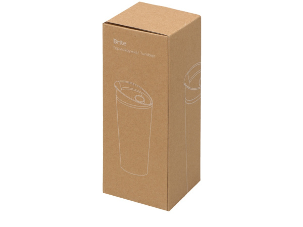 Термокружка «Brite», Цвет белый/зеленое яблоко