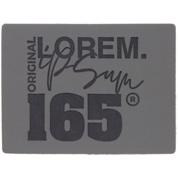 Лейбл Listra Soft Touch, серый, 3х4 см