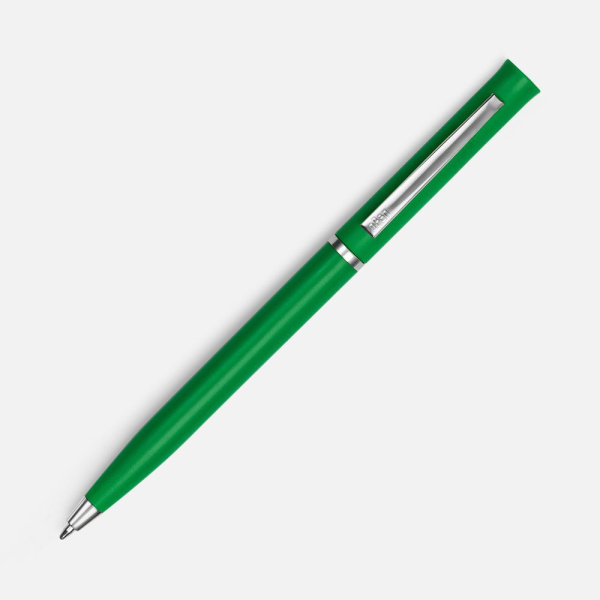 Ручка шариковая Euro Chrome, зеленая, 13,3х0,8 см
