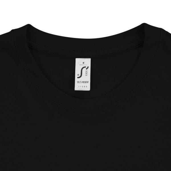 Футболка унисекс Regent 150, черная, XXS–5XL