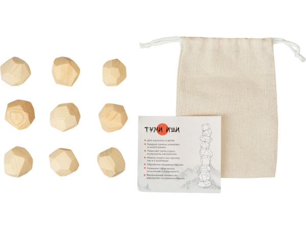 Настольная игра «Туми иши», Цвет натуральный, прозрачный лак