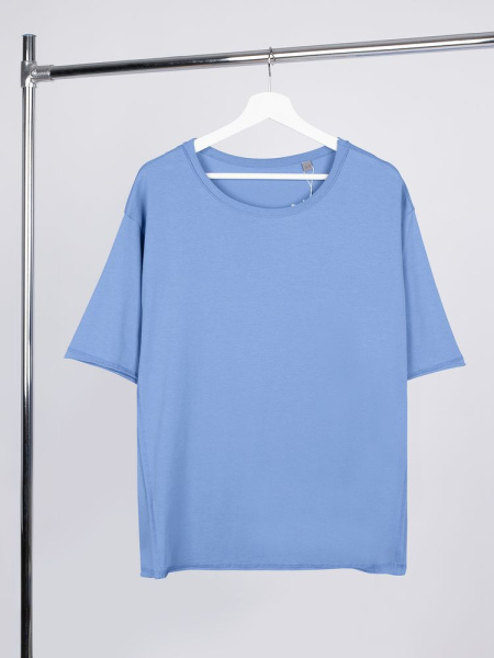 Футболка оверсайз унисекс Vozduh, синяя, XS–XXL