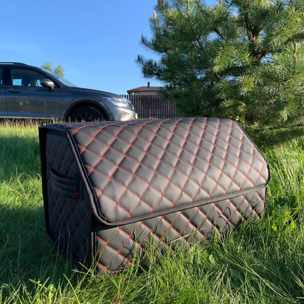 Автомобильный органайзер Кофр в багажник Premium CARBOX Усиленные стенки (размер 50х30см)