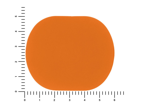 Патч «Овал», soft-touch, Цвет оранжевый