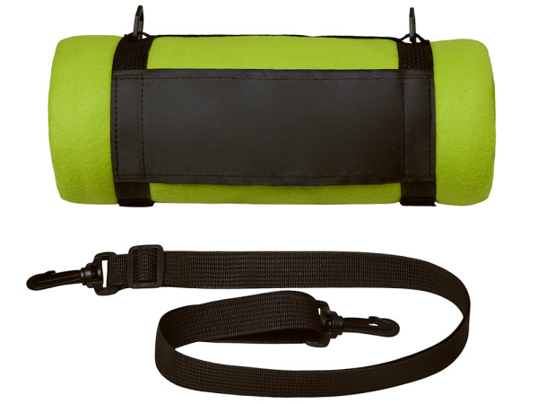 Плед «Нежность» с ремешком на плечо, Цвет зеленое яблоко